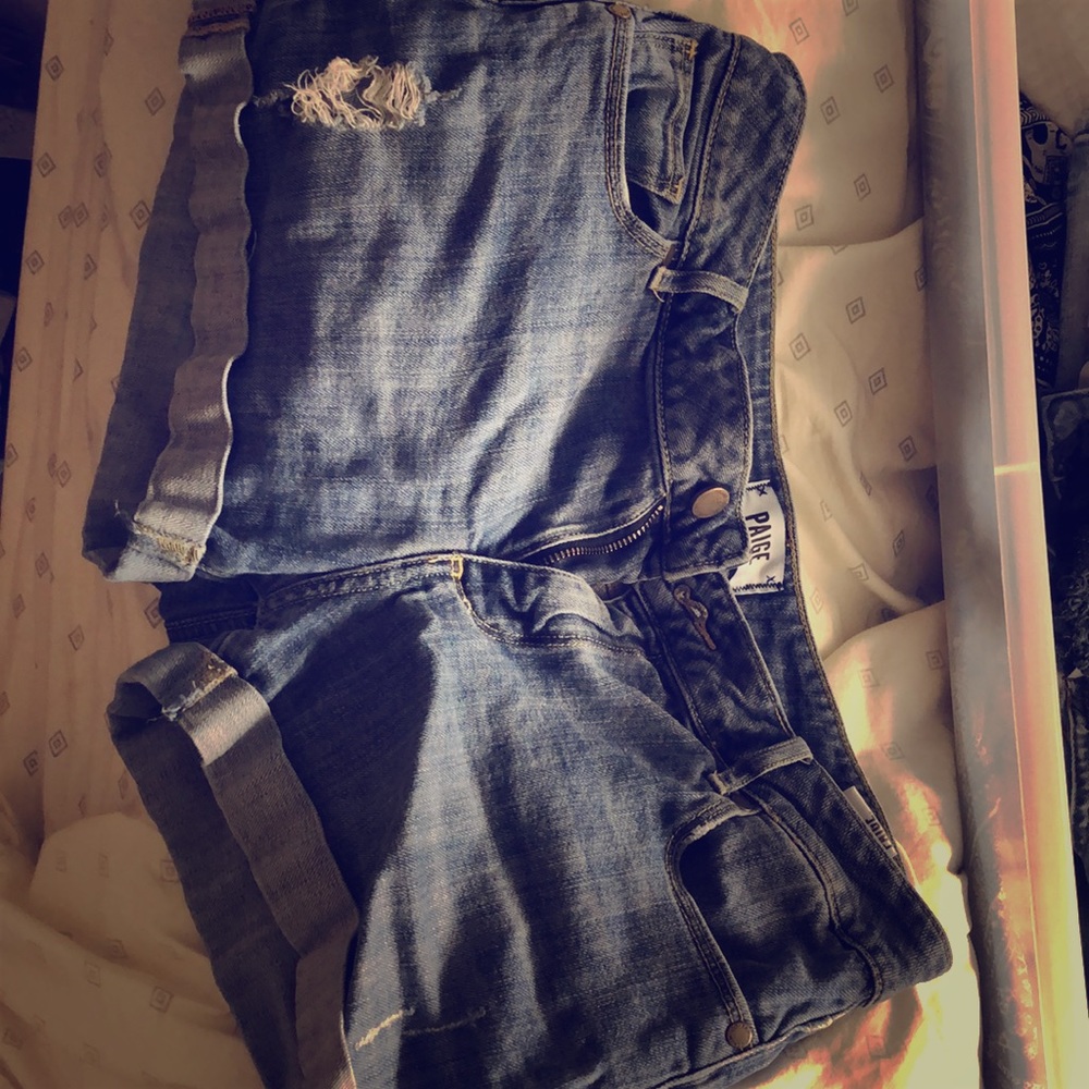Distressed Paige shorts